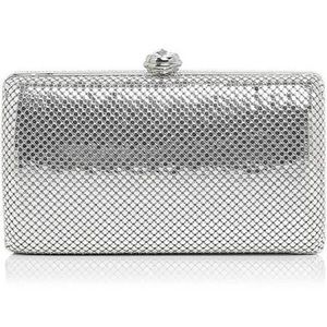 New Sondra Roberts Metallic Mesh Clutch Crossbody